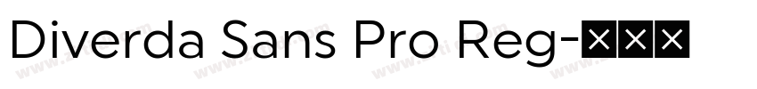 Diverda Sans Pro Reg字体转换
